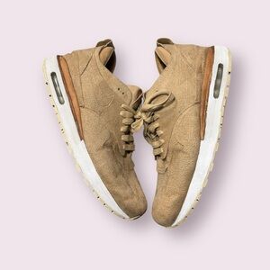 RARE NIKE AIR MAX 1 ROYAL LINEN-SUMMIT WHITE SZ 11 [847671-221]